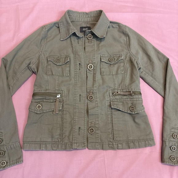 Jacob Olive Green utility Jacket - Picture 2 of 5